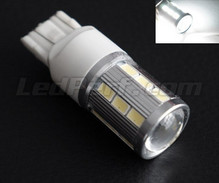 Lampa W21/5W Magnifier till 21 LED-chips SG Hög Effekt + förstoringsglas vita Sockel T20