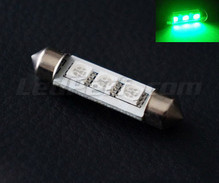 LED-spollampa 42 mm - Grön - System mot färddatorfel - C10W