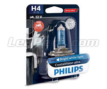 Motorcykel H4 Lampa Philips CrystalVision Ultra 60/55W - 12342CVUBW