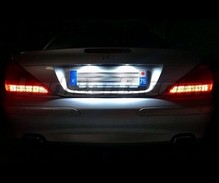 Paket LED-lampor (ren vit 6000K) skyltbelysning bak för Mercedes SL R230