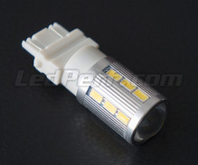 Lampa P27/7W Magnifier vid 21 LED-chips SG Hög Effekt + Förstoringsglas vita Sockel 3157
