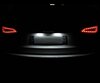 Paket LED-lampor (ren vit 6000K) skyltbelysning bak för Audi Q7