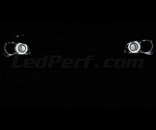 Paket Angel Eyes H8 med LED-lampor (ren vit 6000K) för BMW X1 (E84) - Standard