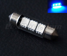 LED-spollampa 37 mm - blå - C5W