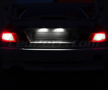 Paket LED-lampor (ren vit) skyltbelysning bak för Mitsubishi Lancer Evo 5