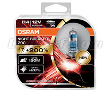 Paket med 2 lampor H4 OSRAM Night Breaker® 200 - 64193NB200-HCB