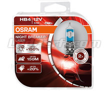 Paket med 2 lampor HB4 Osram Night Breaker Laser +150% - 9006NL-HCB