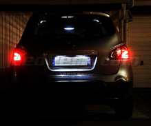 Paket LED-lampor för skyltbelysning (xenon vit) för Nissan Qashqai