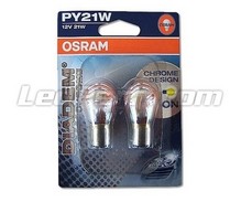 2 Osram Diadem Chrome blinkerslampor - PY21W - Sockel BAU15S